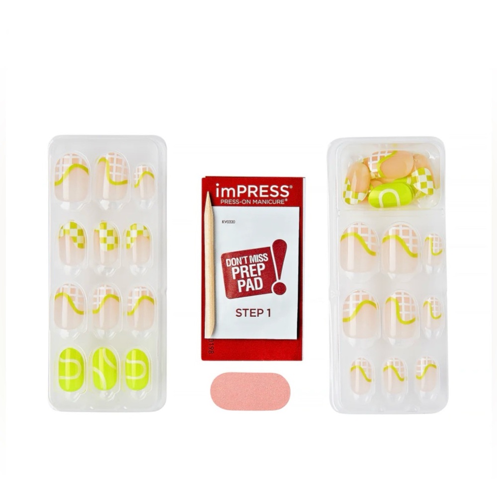 imPRESS Design Sports Game, Set, Match NIB Press on Nails Set of 30 - Picture 3 of 5